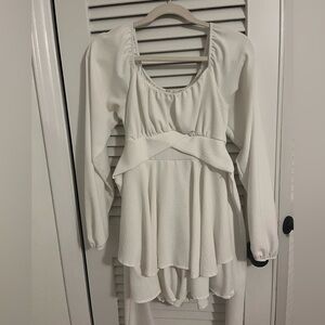 Altar’d State White Lola Crossover Romper!